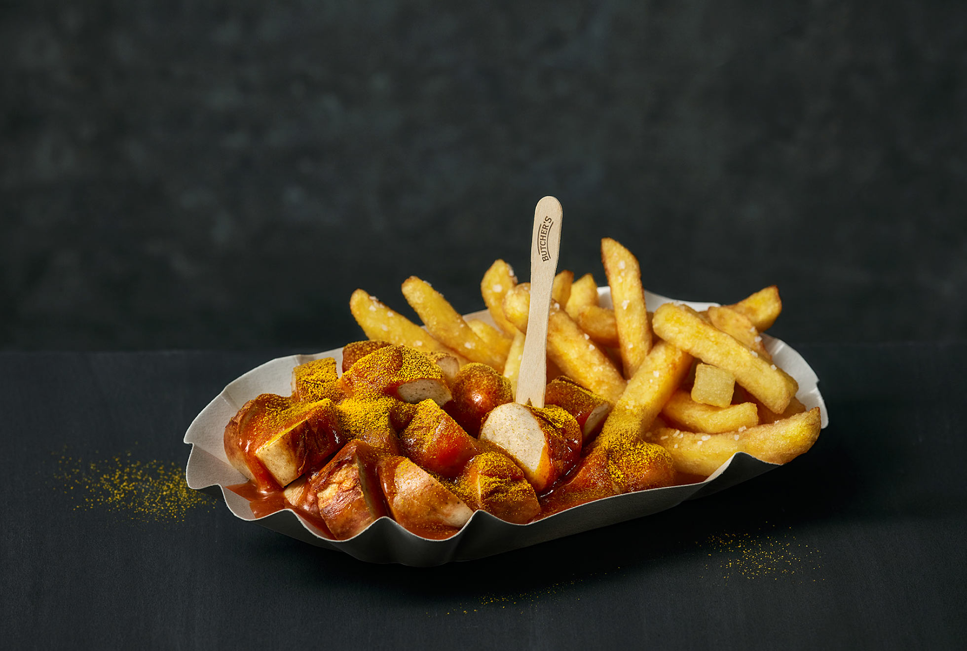 Curry Wurst & Pommes Frites
